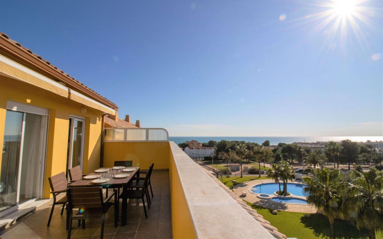 Atico Con Vistas Al Mar , Wifi Y Piscina - Sierra Irta Albert Villas Alcossebre Zewnętrze zdjęcie
